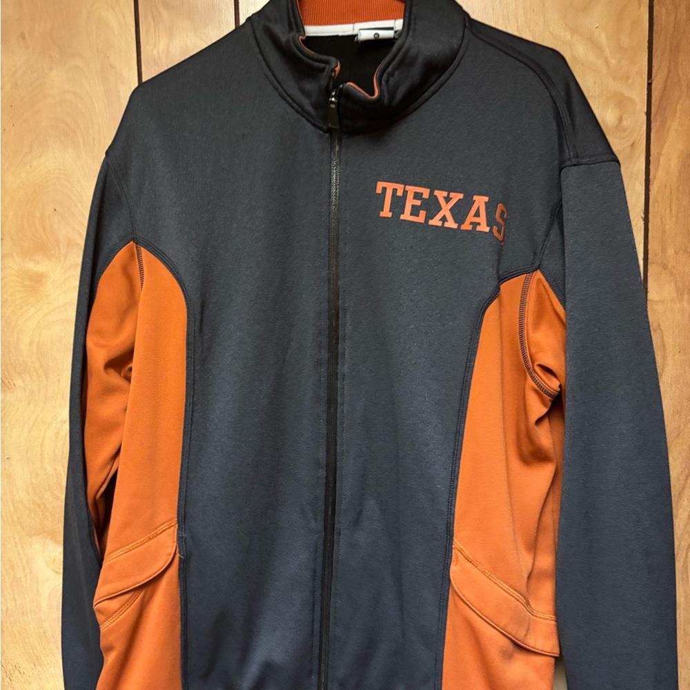 Nike Men's Black and Orange Varsity Jacket